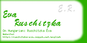 eva ruschitzka business card